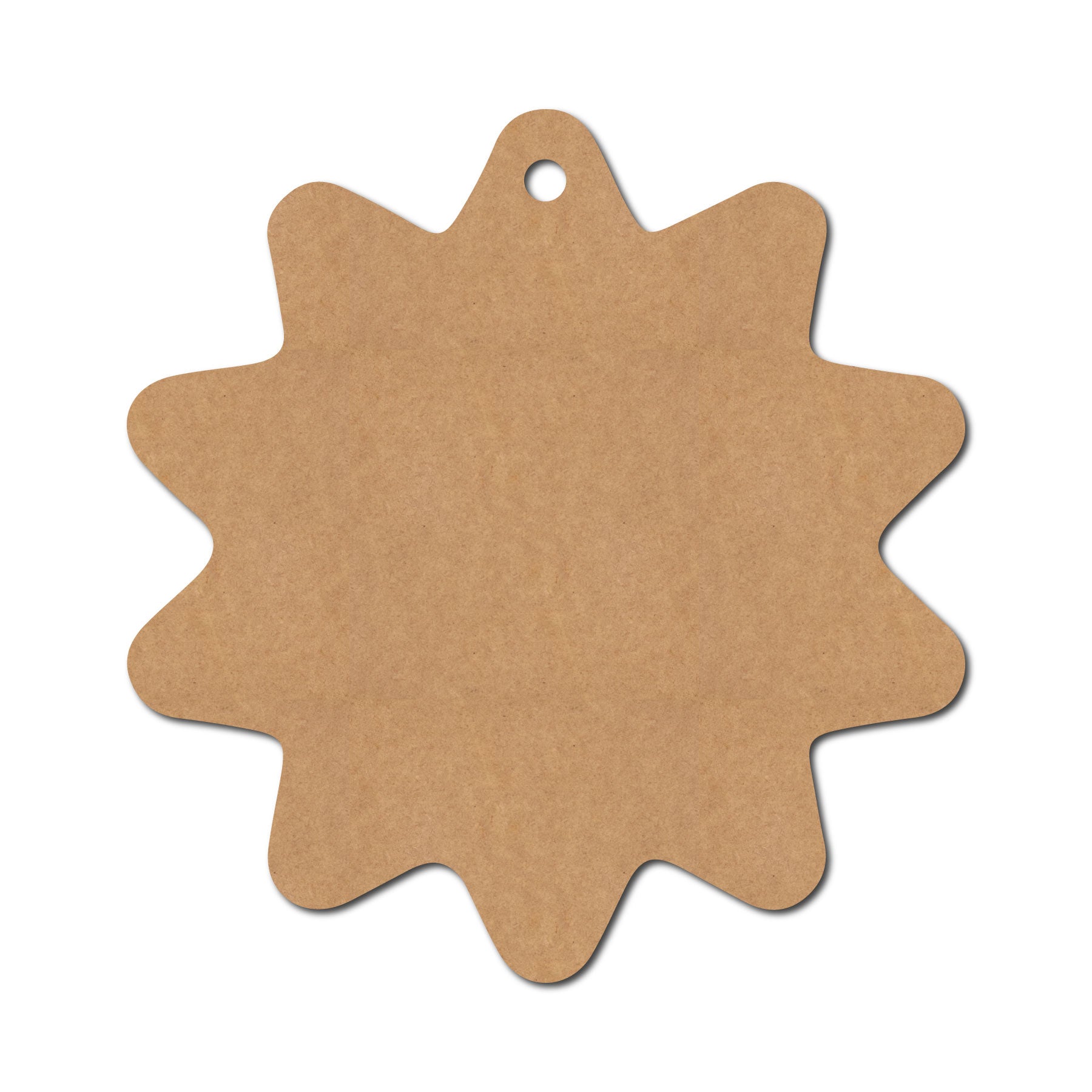 Flower With One Hole Cutout MDF Design 1