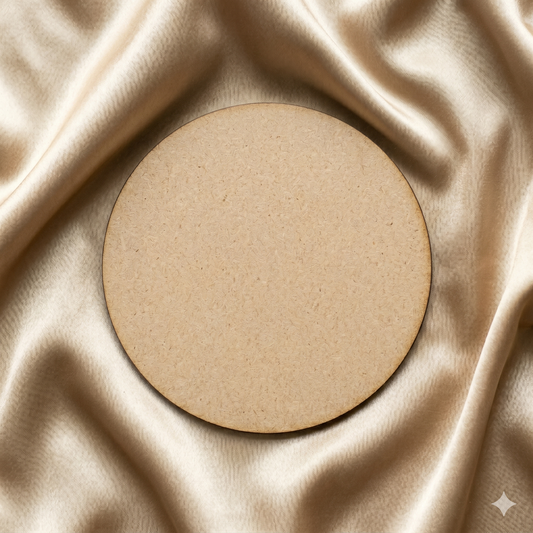 Plain Round Base MDF Cutout