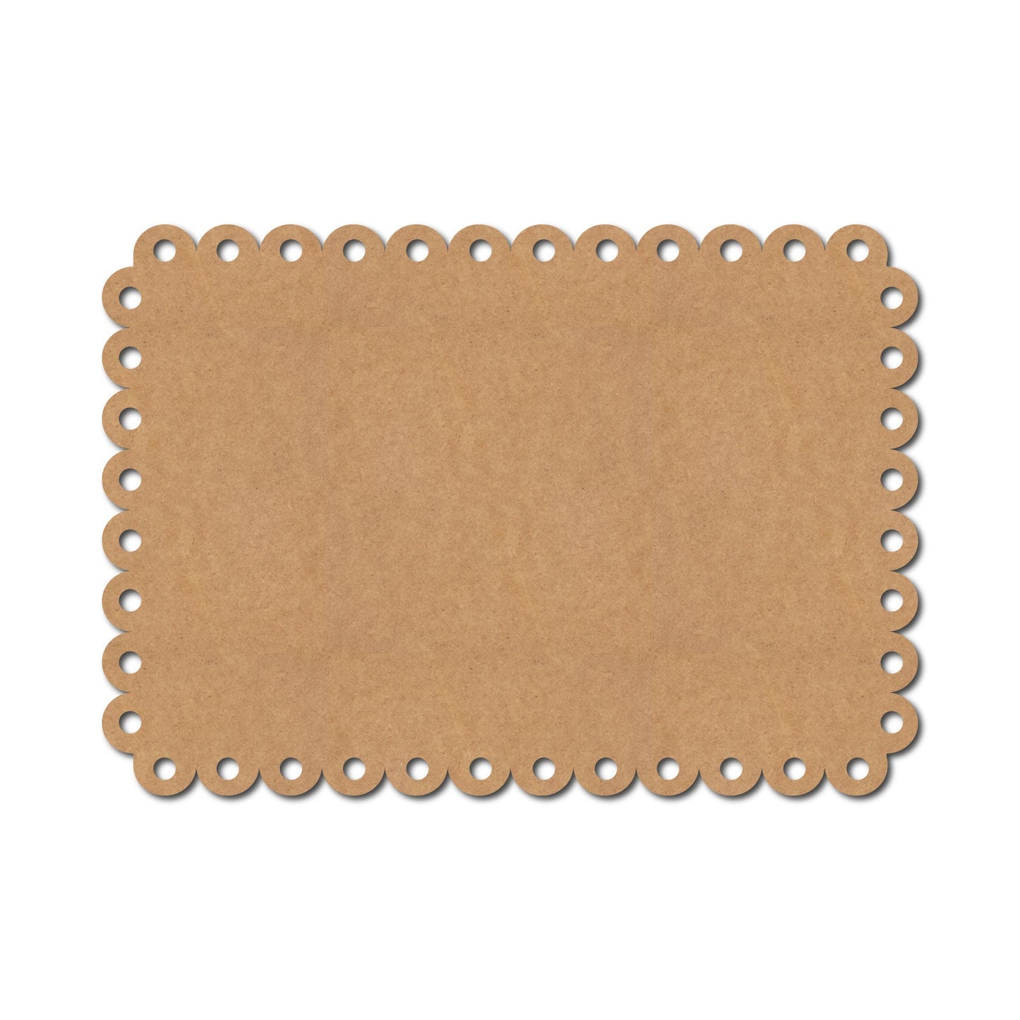 Multi Circular Rectangle Base Cutout MDF Design 1