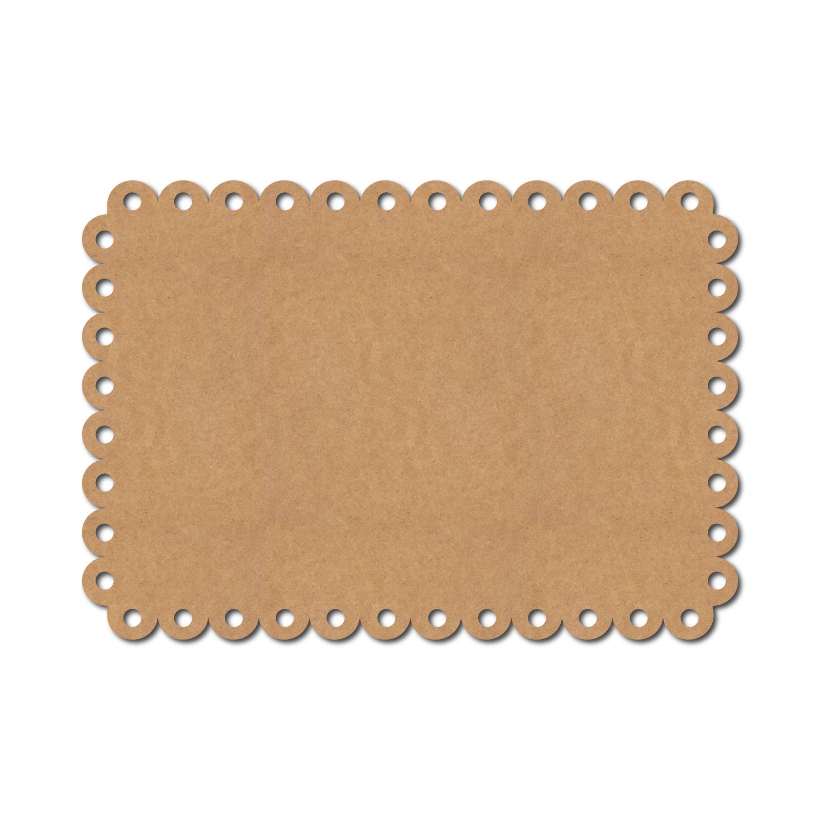 Multi Circular Rectangle Base Cutout MDF Design 1