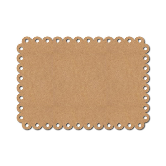 Multi Circular Rectangle Base Cutout MDF Design 1