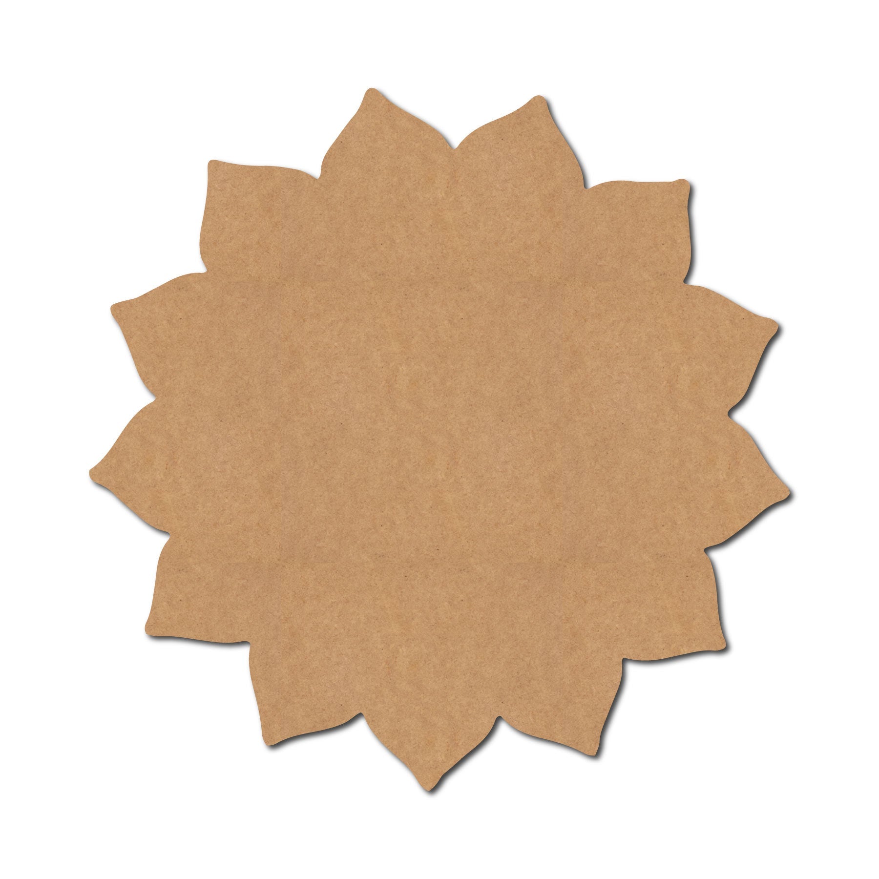 Plain Mandala Flower Cutout MDF Design 1