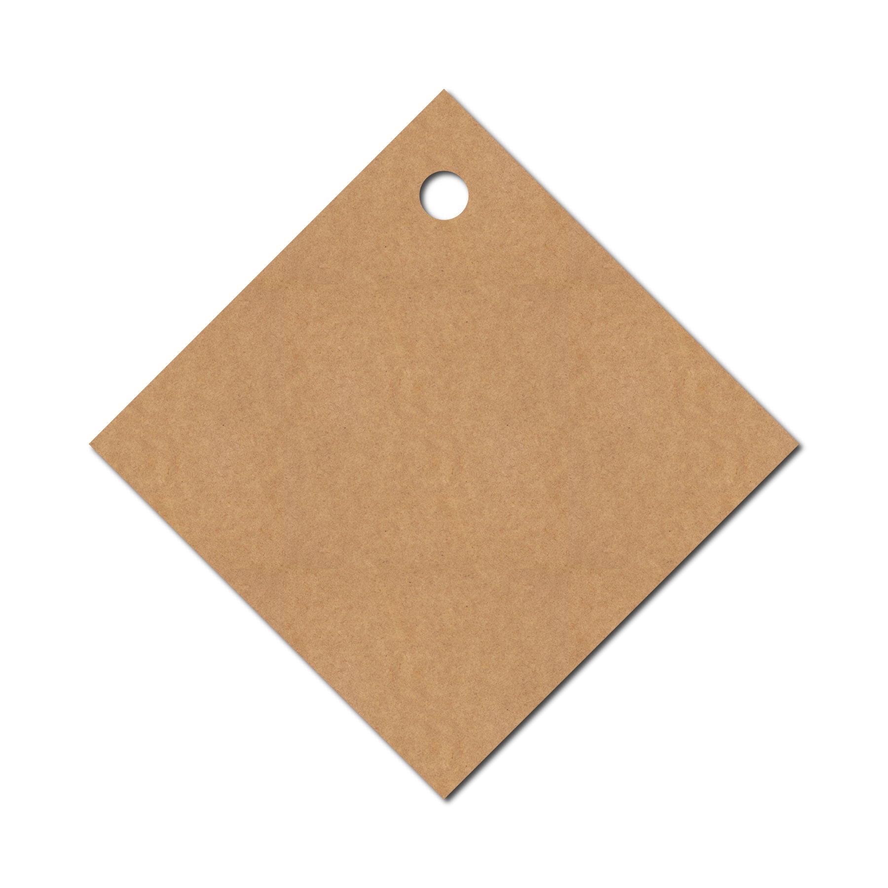 Rhombus With One Hole MDF Design 1