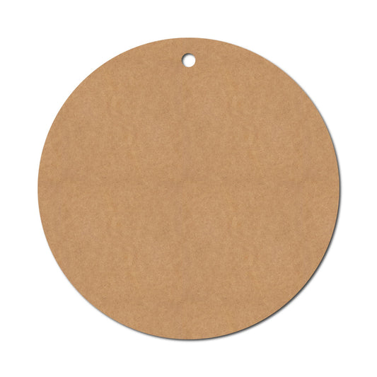 Round Base With 1 Hole Cutout MDF Design 1