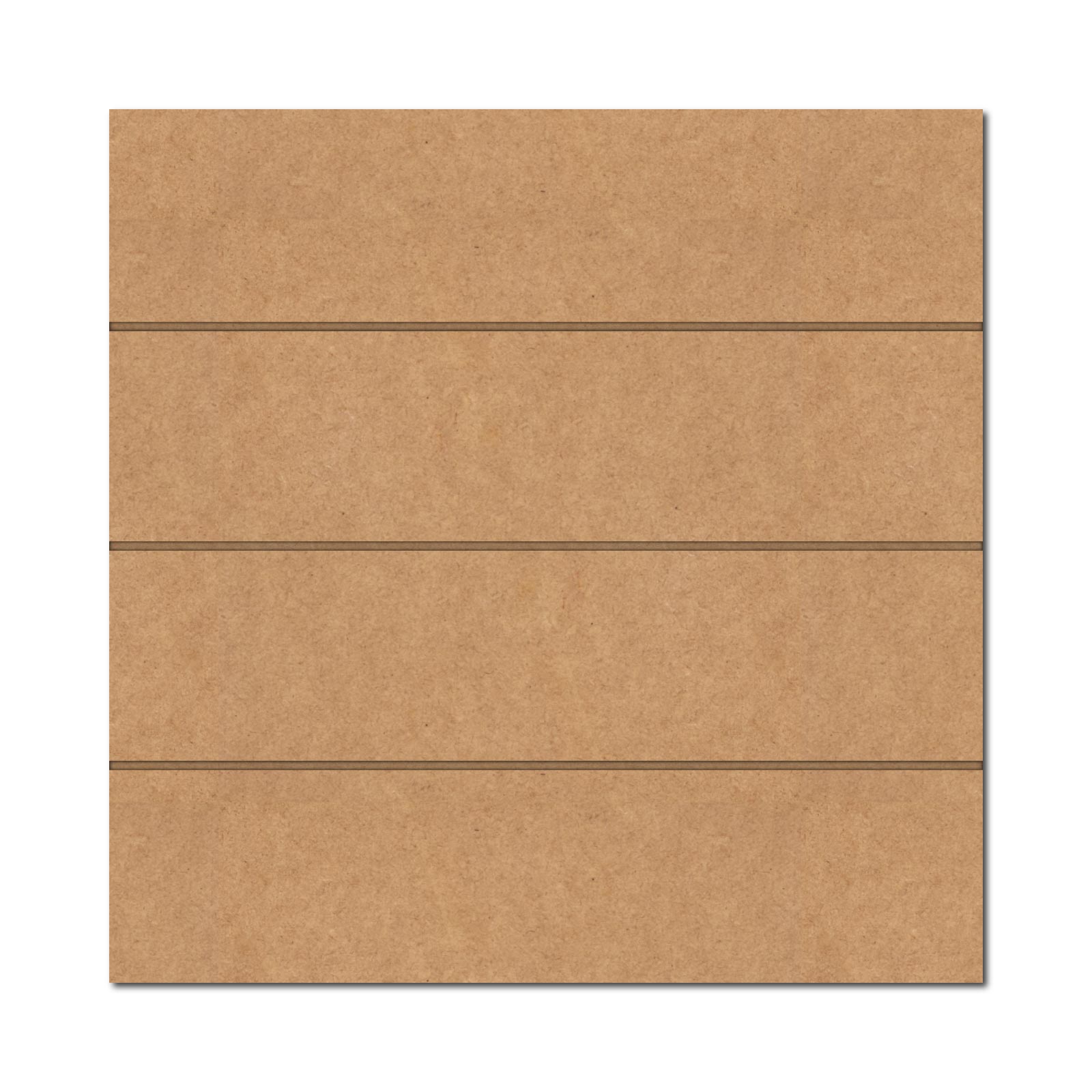 Square With Grooves MDF Design 1