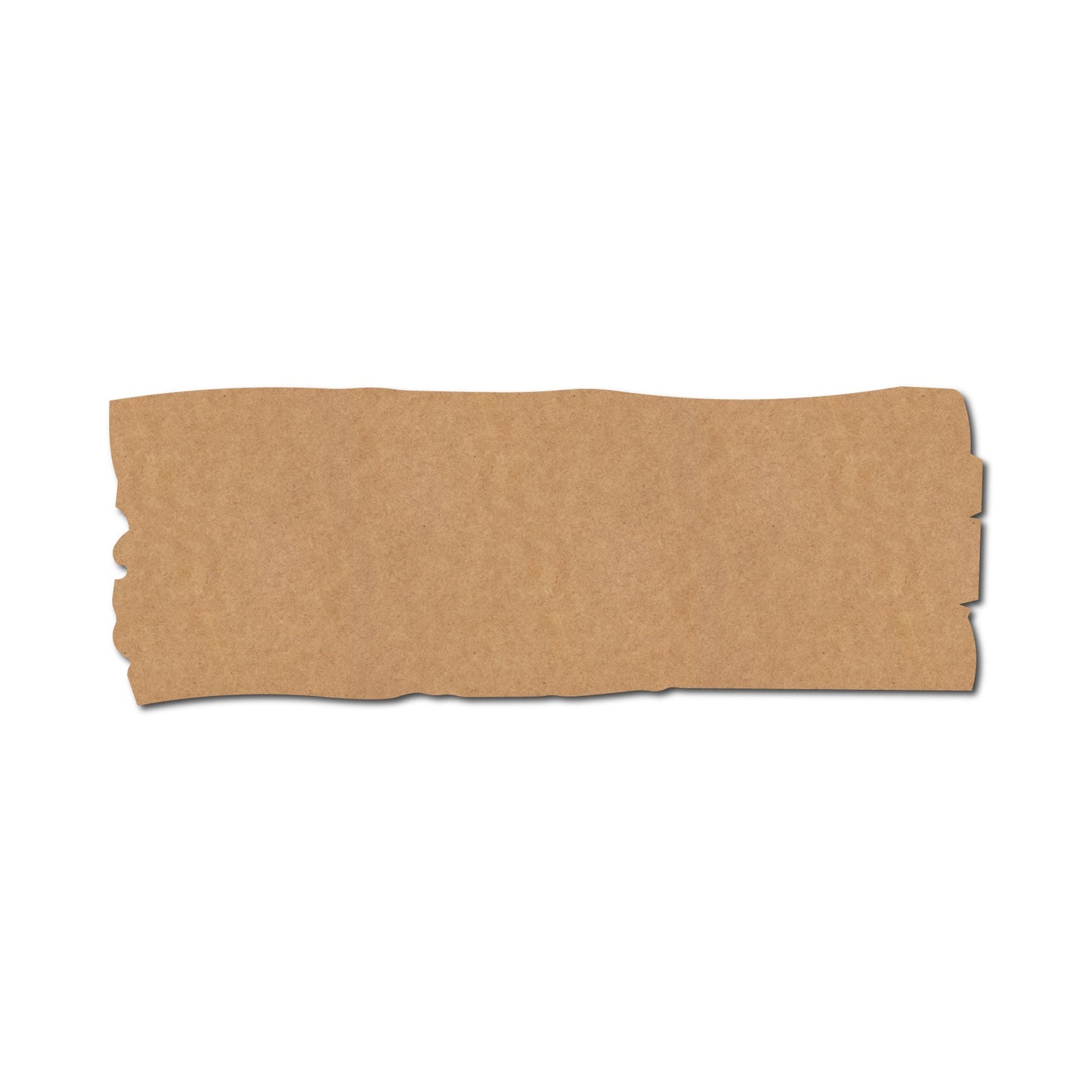 Wooden Rectangle Base Cutout MDF Design 1