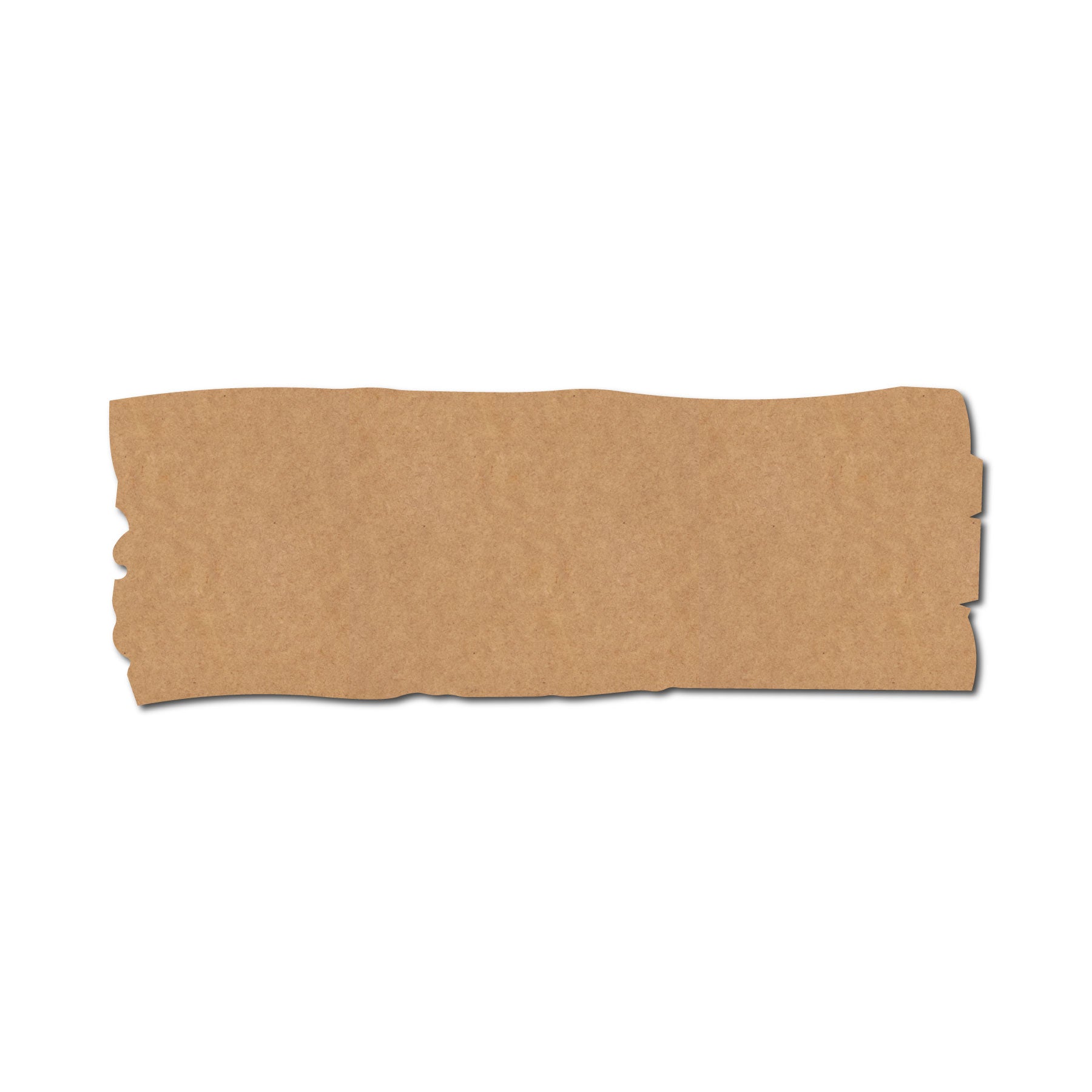 Wooden Rectangle Base Cutout MDF Design 1
