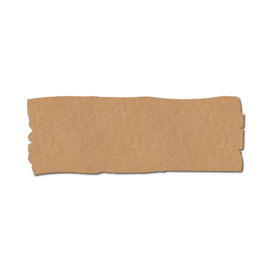 Wooden Rectangle Base Cutout MDF Design 1